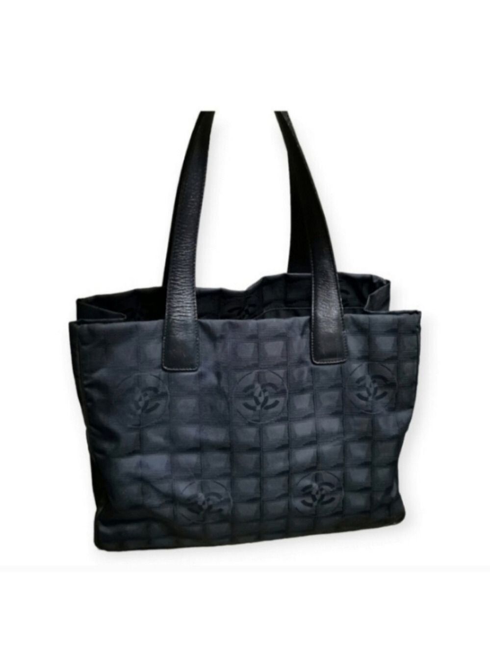 CHANEL NYLON Camellia vintage tote